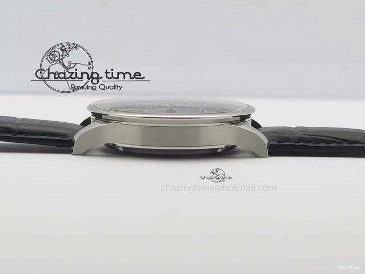 MIROTIME 0122 Reliable Portuguese IW371447 ZF 1:1 Best Edition SS Black Dial On Black Leather Strap A79350 V 7274